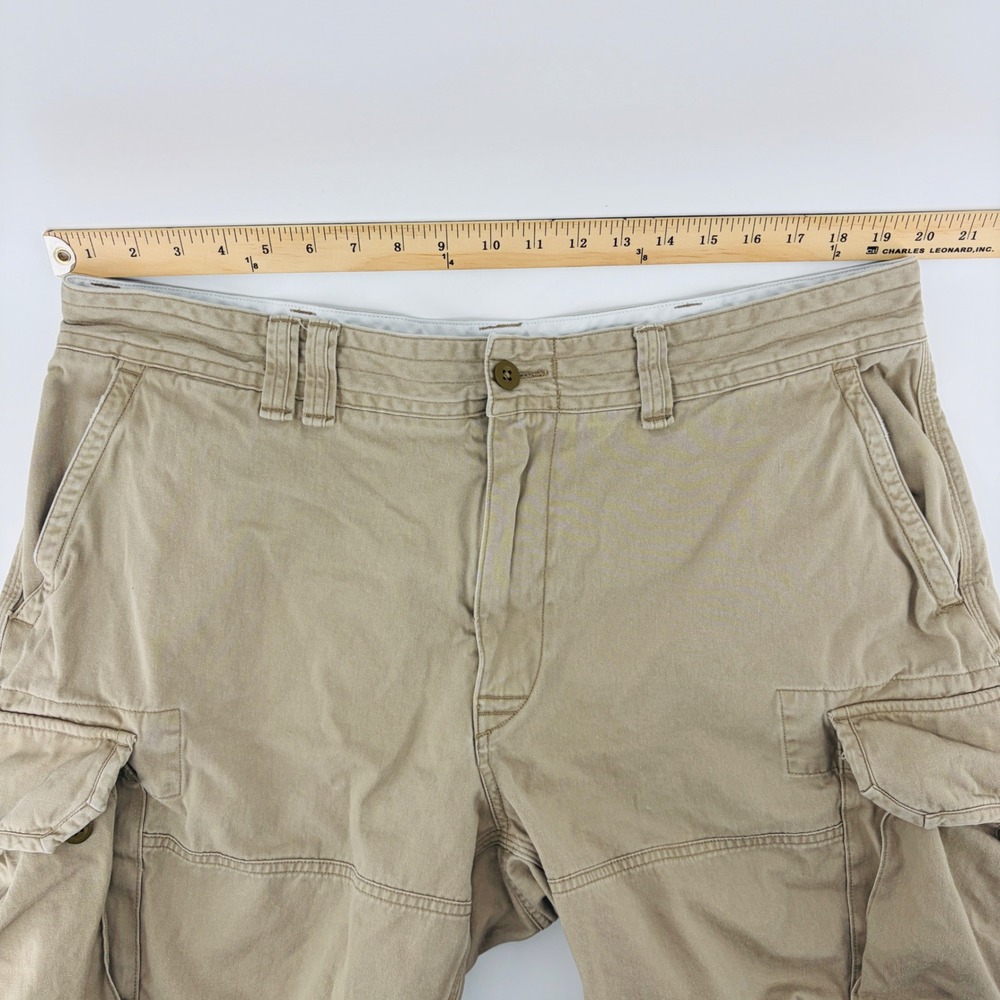 Polo Ralph Lauren Cargo Shorts Mens 40 Tan Khaki Utility 10" Rugged Gorpcore - Picture 6 of 6